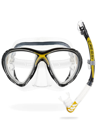 Kit snorkeling Cressi Big Eyes Evolution + Alpha Ultra Dry Snorkel Combo