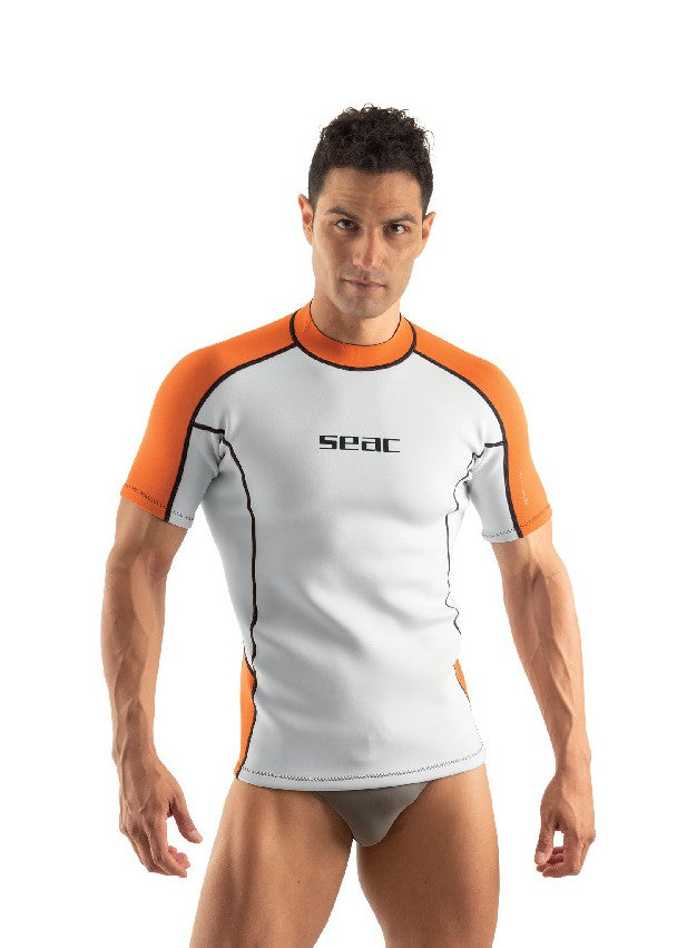 Maglia Termica Seac Warm Guard In Neoprene 0,5 Mm - Rash Guard Per Snorkeling E Nuoto, Anti UV