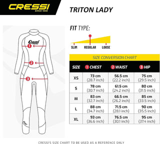 Muta Cressi Triton donna