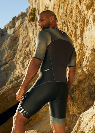 Body triathlon uomo Z3R0D Start con manica
