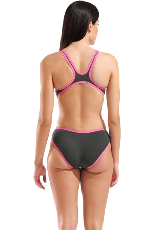 Arena One Big Logo Dark Sage Shocking Pink