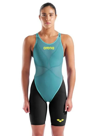 Arena Carbon Glide donna Biscay-Bay aperto